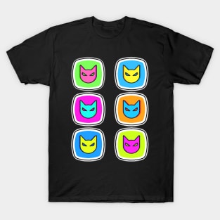 Collection of Cute and Colorful Kitty Cats T-Shirt